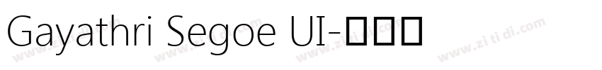 Gayathri Segoe UI字体转换